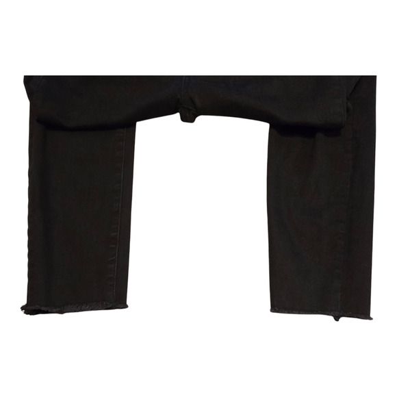 Blank NYC Jeans Womens 28 Black Intro Skinny Distressed Raw Hem Grunge Chic Y2K - Picture 6 of 13